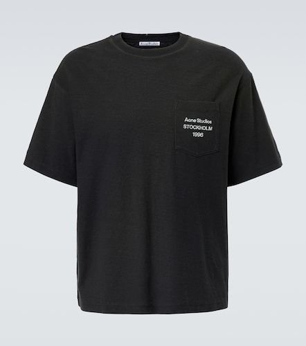 Camiseta de algodón y cáñamo - Acne Studios - Modalova