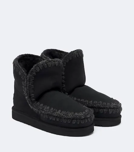 Shearling-lined suede ankle boots - Mou - Modalova
