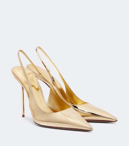 Lidia metallic leather slingback pumps - Paris Texas - Modalova
