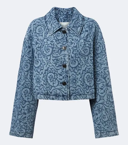 Chaqueta de denim estampada - Dries Van Noten - Modalova