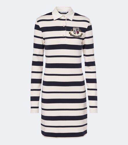Abito polo in jersey di misto cotone a righe - Acne Studios - Modalova