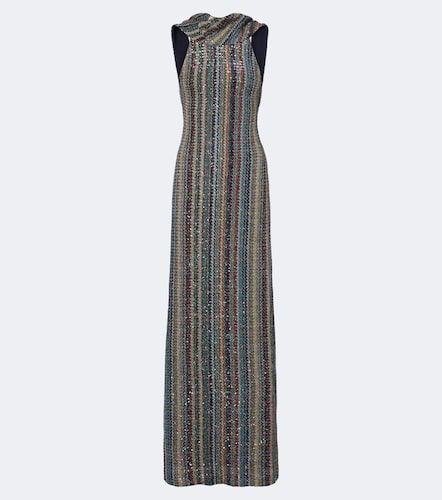 Abito lungo in lamé a righe con paillettes - Missoni - Modalova