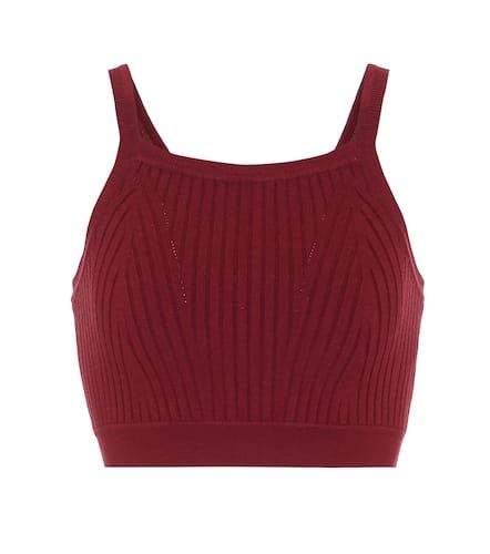 Ribbed-knit crop top - Live The Process - Modalova