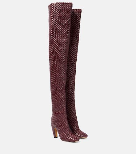 Canalazzo leather over-the-knee boots - Bottega Veneta - Modalova