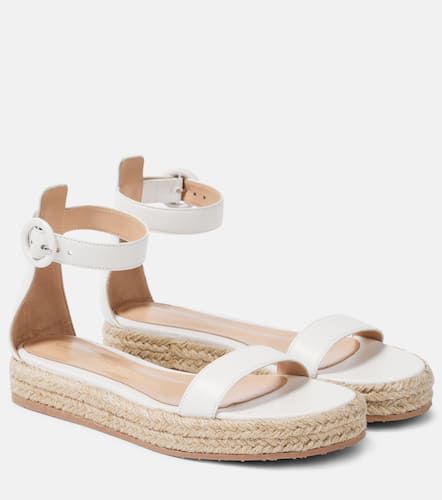 Sandali espadrillas con platform in pelle - Gianvito Rossi - Modalova