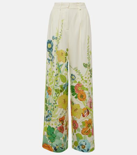 Alémais Pantalones anchos de tiro alto florales - Alemais - Modalova