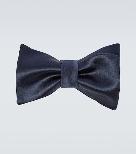 Cotton and silk satin bow tie - Brunello Cucinelli - Modalova