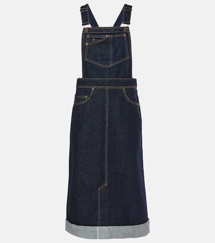 Convertible denim midi skirt - Victoria Beckham - Modalova