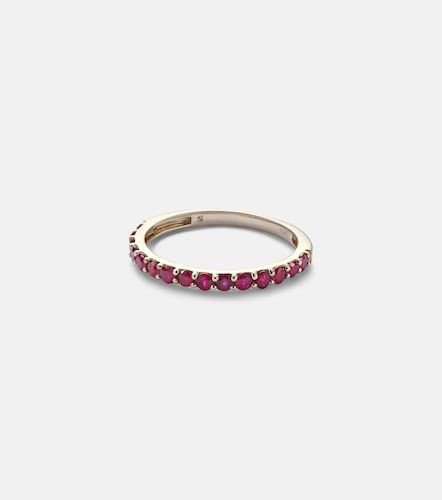 Anillo Forever Birthstone de oro de 14 ct con rubí - Stone and Strand - Modalova