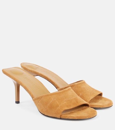 Cubisto 70 croc-effect suede mules - Jacquemus - Modalova