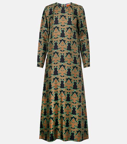 Vestido midi Swing de sarga de seda - La DoubleJ - Modalova