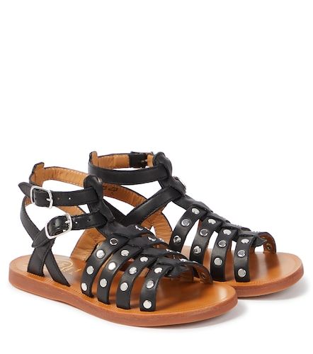 Sandalen Plagette Stud aus Leder - Pom d'Api - Modalova