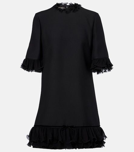 Ruffled silk crepe minidress - Valentino Garavani - Modalova