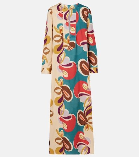Printed cotton-blend kaftan - Adriana Degreas - Modalova