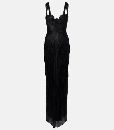 Anais open-back silk muslin gown - Maria Lucia Hohan - Modalova