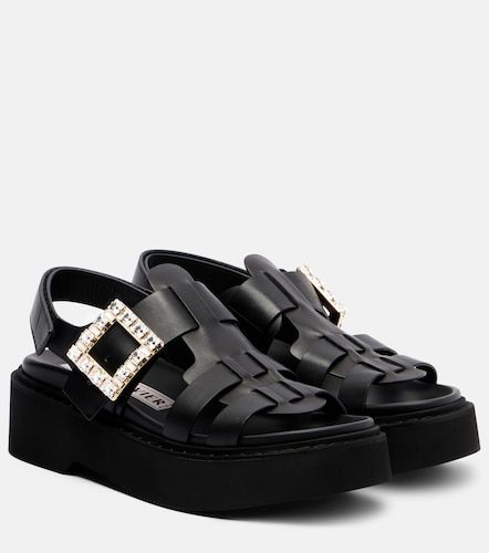 Viv' Rangers leather platform sandals - Roger Vivier - Modalova