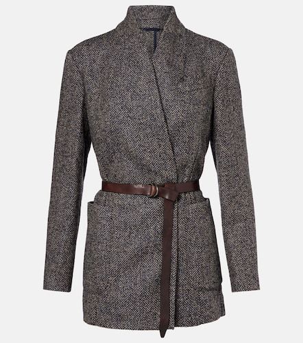 Blazer de mezcla de lana con espiga - Brunello Cucinelli - Modalova