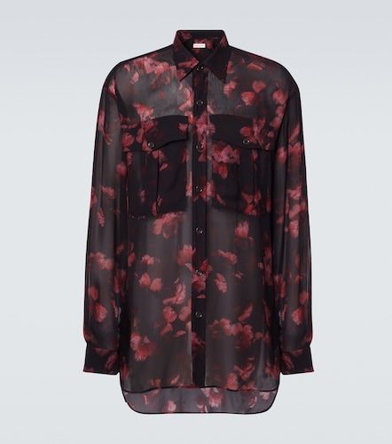 Camisa translúcida floral - Dries Van Noten - Modalova
