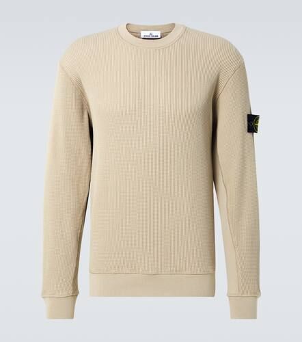 Compass waffle-knit cotton sweater - Stone Island - Modalova