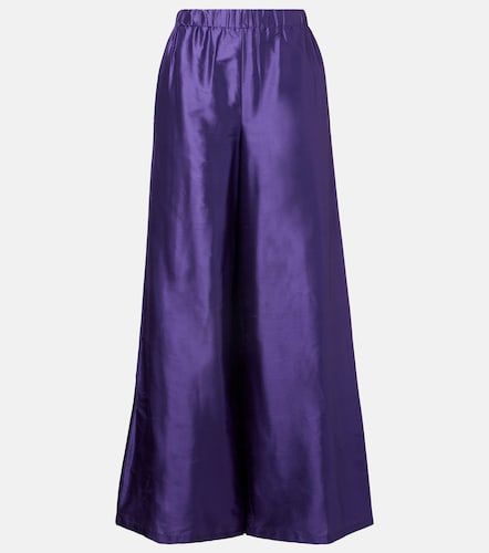 Pantalones anchos anchos Avio de satén de seda - Max Mara - Modalova