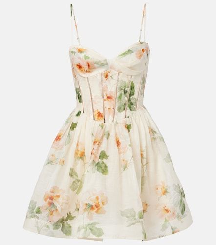 Bustier-Kleid Carousel aus Leinen and Seide - Zimmermann - Modalova