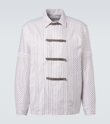 Camisa Kyan de popelín de algodón a rayas - Kiko Kostadinov - Modalova