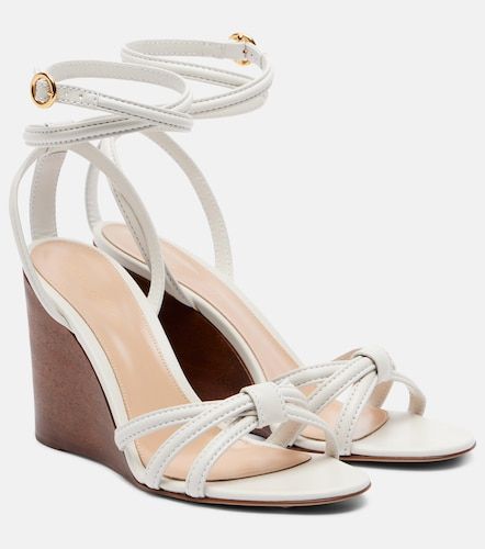 Leather wedge sandals - Gianvito Rossi - Modalova
