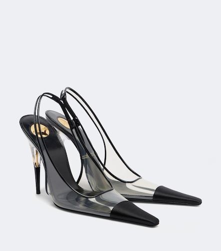 Pumps slingback Romy in TPU e raso - Saint Laurent - Modalova