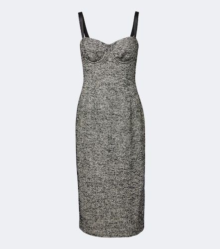 Wool and silk-blend tweed midi dress - Dolce&Gabbana - Modalova