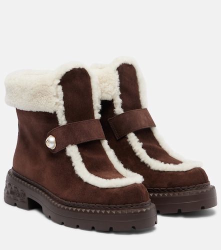 Shea suede and shearling ankle boots - Jimmy Choo - Modalova
