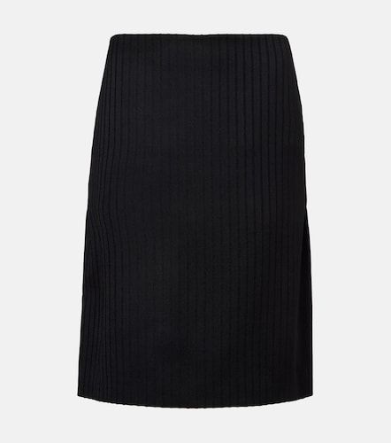Ribbed-knit wool miniskirt - Calvin Klein Collection - Modalova