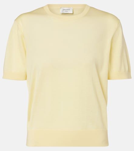 Pullover in lana, cashmere e seta - Saint Laurent - Modalova