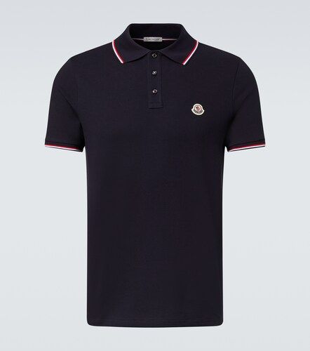 Polo Permanent de jersey de algodón - Moncler - Modalova