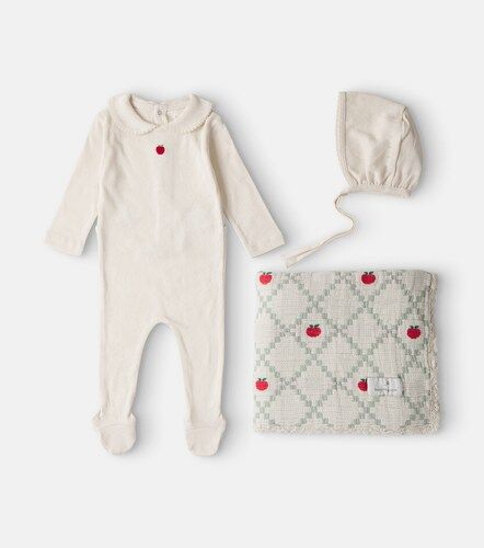 Bebé - set Apple de body, gorro y manta de algodón - Bebe Organic - Modalova