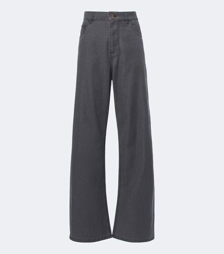 Miu Miu Weite Hose aus Chambray - Miu Miu - Modalova