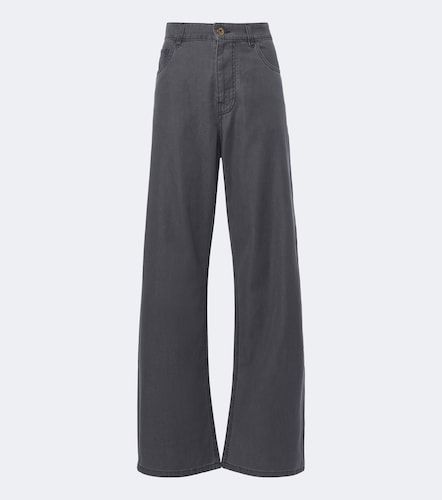 Miu Miu Weite Hose aus Chambray - Miu Miu - Modalova