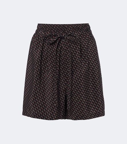 Cassandre printed silk shorts - Saint Laurent - Modalova