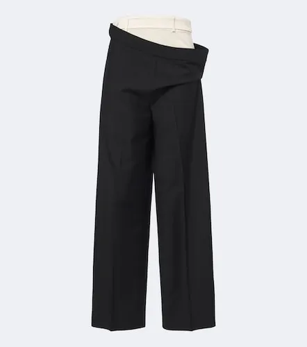 Róhe Pantalones anchos de lana y mohair con paneles - Rohe - Modalova