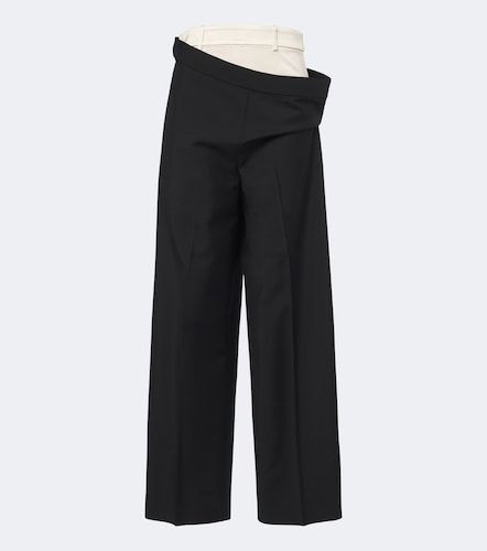 Wool and mohair paneled wide-leg pants - Rohe - Modalova