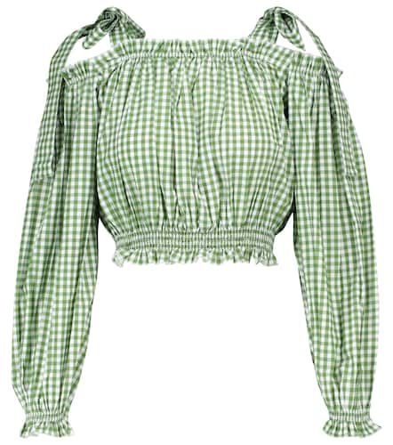 Gingham cotton crop top - Alexandra Miro - Modalova