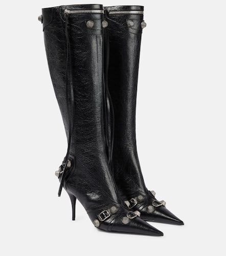 Cagole leather knee-high boots - Balenciaga - Modalova