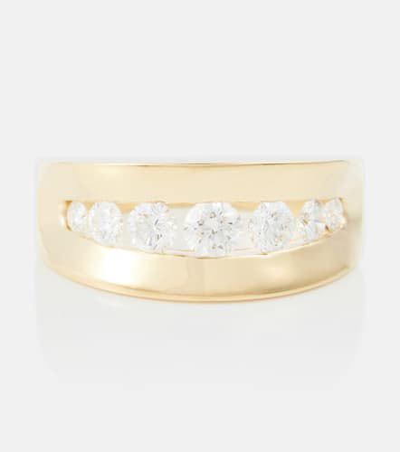 Anya 18kt yellow ring with diamonds - Melissa Kaye - Modalova