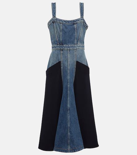 ChloÃ© Paneled denim midi dress - Chloe - Modalova