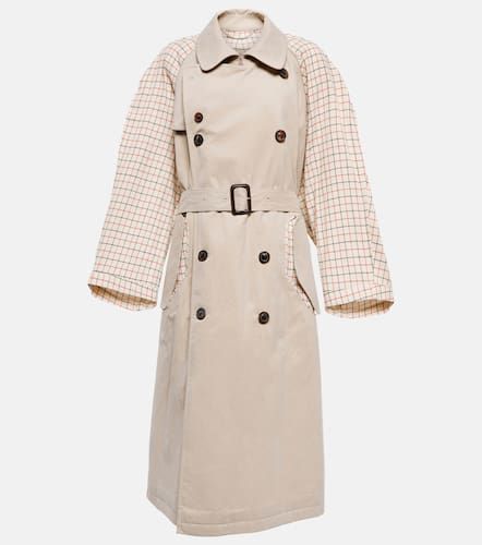 Paneled cotton-blend trench coat - Maison Margiela - Modalova