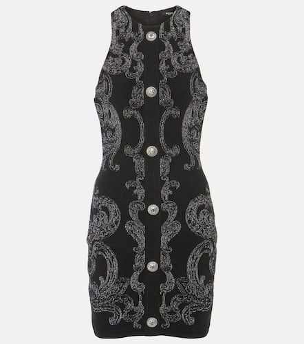 Paisley jacquard LurexÂ® minidress - Balmain - Modalova