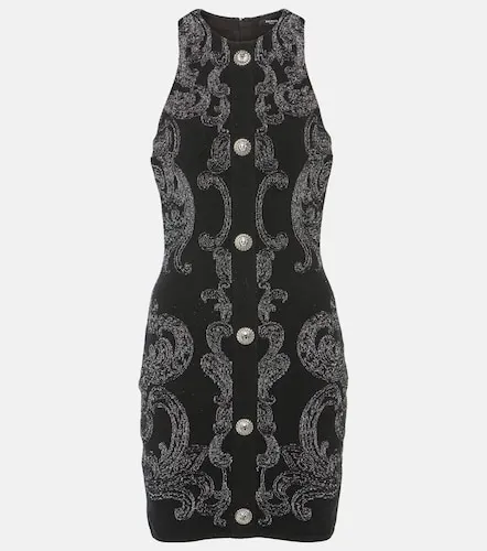 Vestido corto de jacquard de Lurex® - Balmain - Modalova