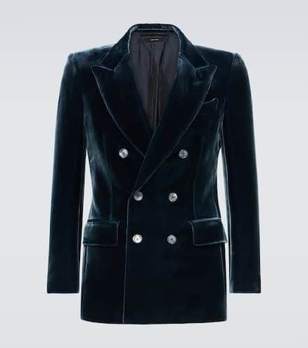 Blazer da abito doppiopetto in velluto - Tom Ford - Modalova