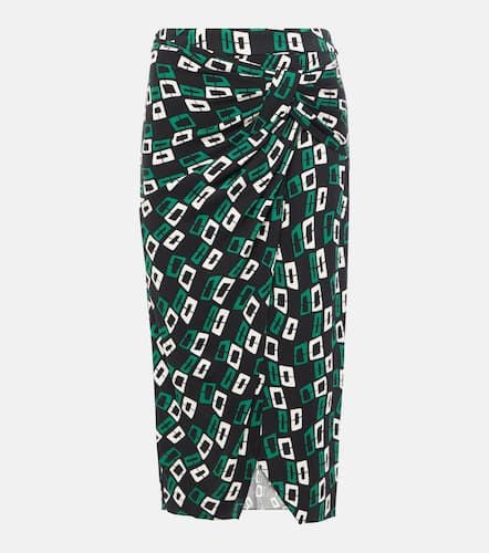 Willow printed ruched midi skirt - Diane von Furstenberg - Modalova