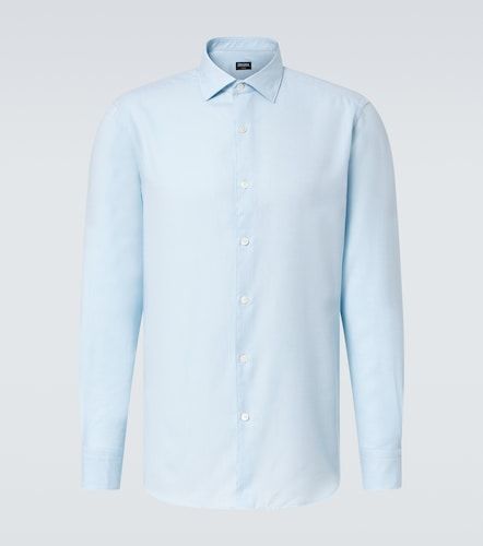 Zegna Camisa de cachemir y algodón - Zegna - Modalova