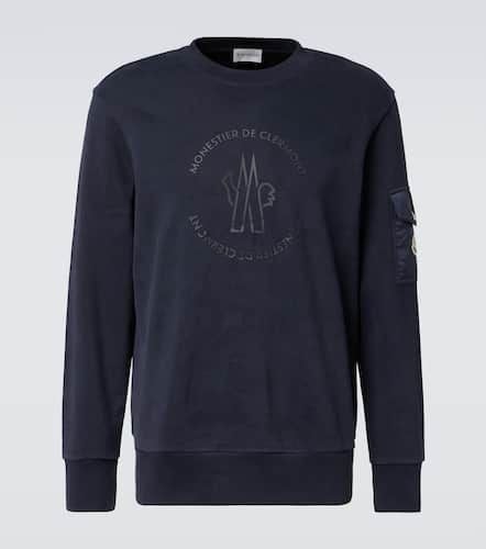 Logo cotton jersey sweatshirt - Moncler - Modalova